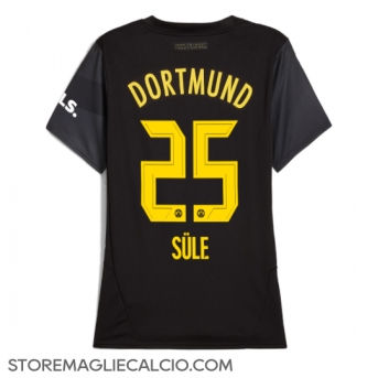 Borussia Dortmund Niklas Sule #25 Maglia Gara Trasferta Repliche 2024-25 Donna Maniche Corte